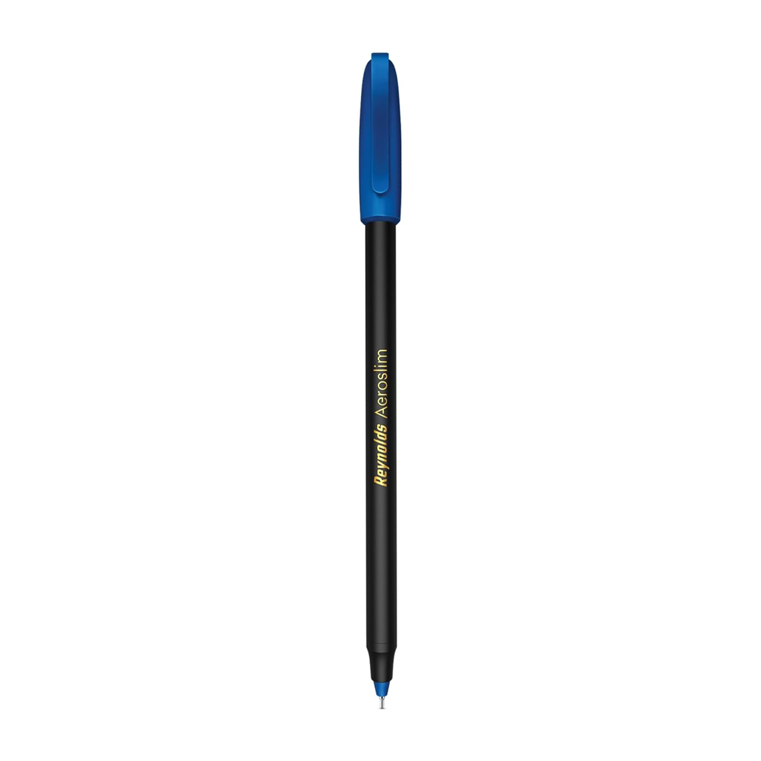 Reynolds AEROSLIM Ball Pen SET - 50 BLUE PENS WITH COMFORTABLE GRIP |BLUE BALL PENS FOR WRITING | PEN FOR STUDENTS & OFFICE STATIONERY | 0.7 mm TIP SIZE - Springkart 
