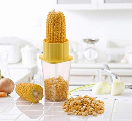 Multi Use Plastic Corn Stripper Cob Remover Bowl - Springkart 