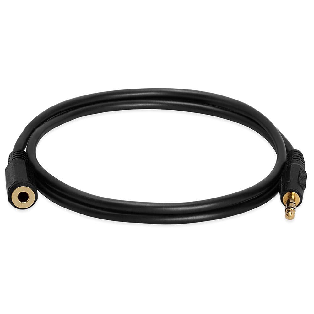 Stereo Audio Headphone Extension Cable 3.5mm 3 feet