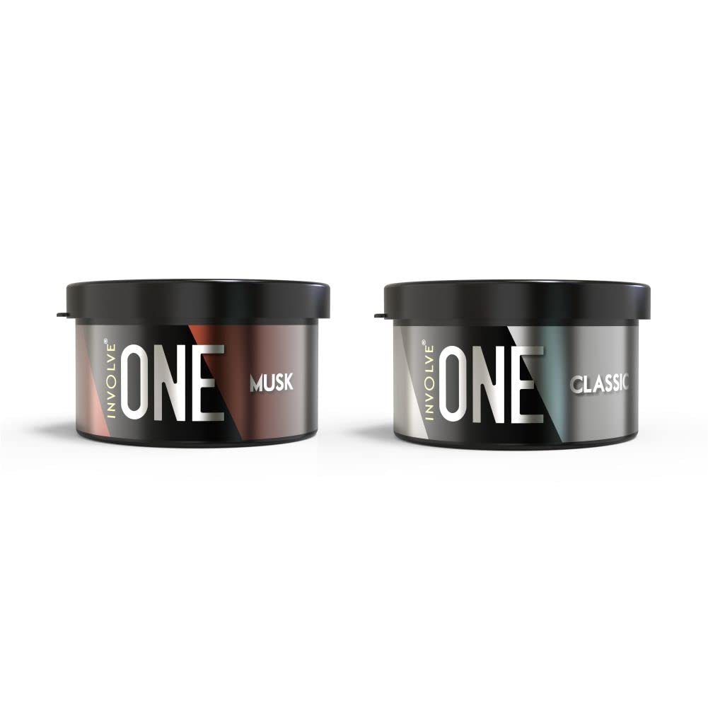 Involve Your Senses One Musk Organic Car Perfume, Involve Your Senses Strong Fiber Air Freshener to Freshen'up Your Car - IONE01-40 g,Car Accessories interior car perfumes and fresheners