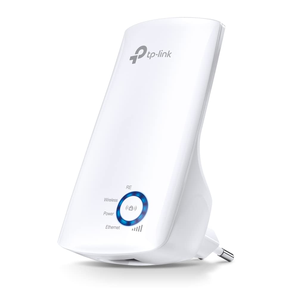 TP-Link TL-WA850RE N300 Wireless Range Extender, Broadband/Wi-Fi Extender, Wi-Fi Booster/Hotspot with 1 Ethernet Port, Plug and Play, Built-in Access Point Mode