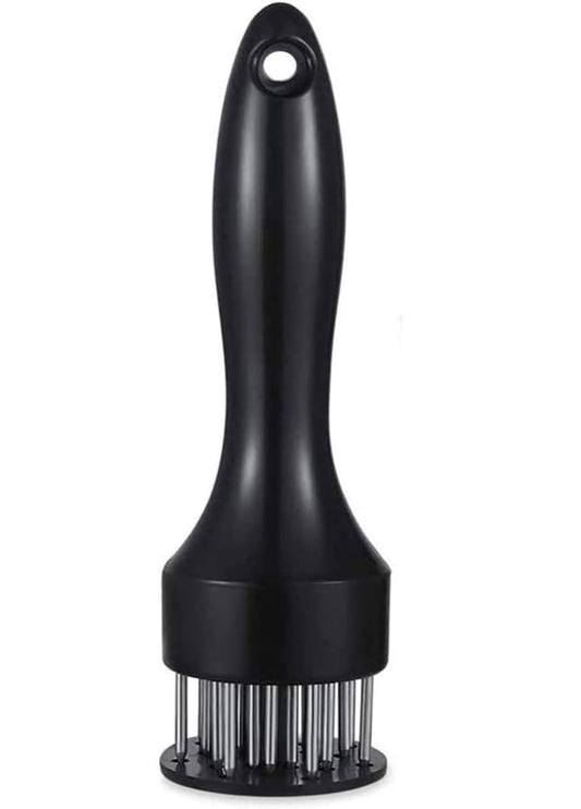 Trifecta Meat Tenderizer Tool Stainless Steel 21 Sturdy & Sharp Needle Meat Tenderizer Tool for Tenderizing Chicken Beef Steak and Pork (Black - 1)