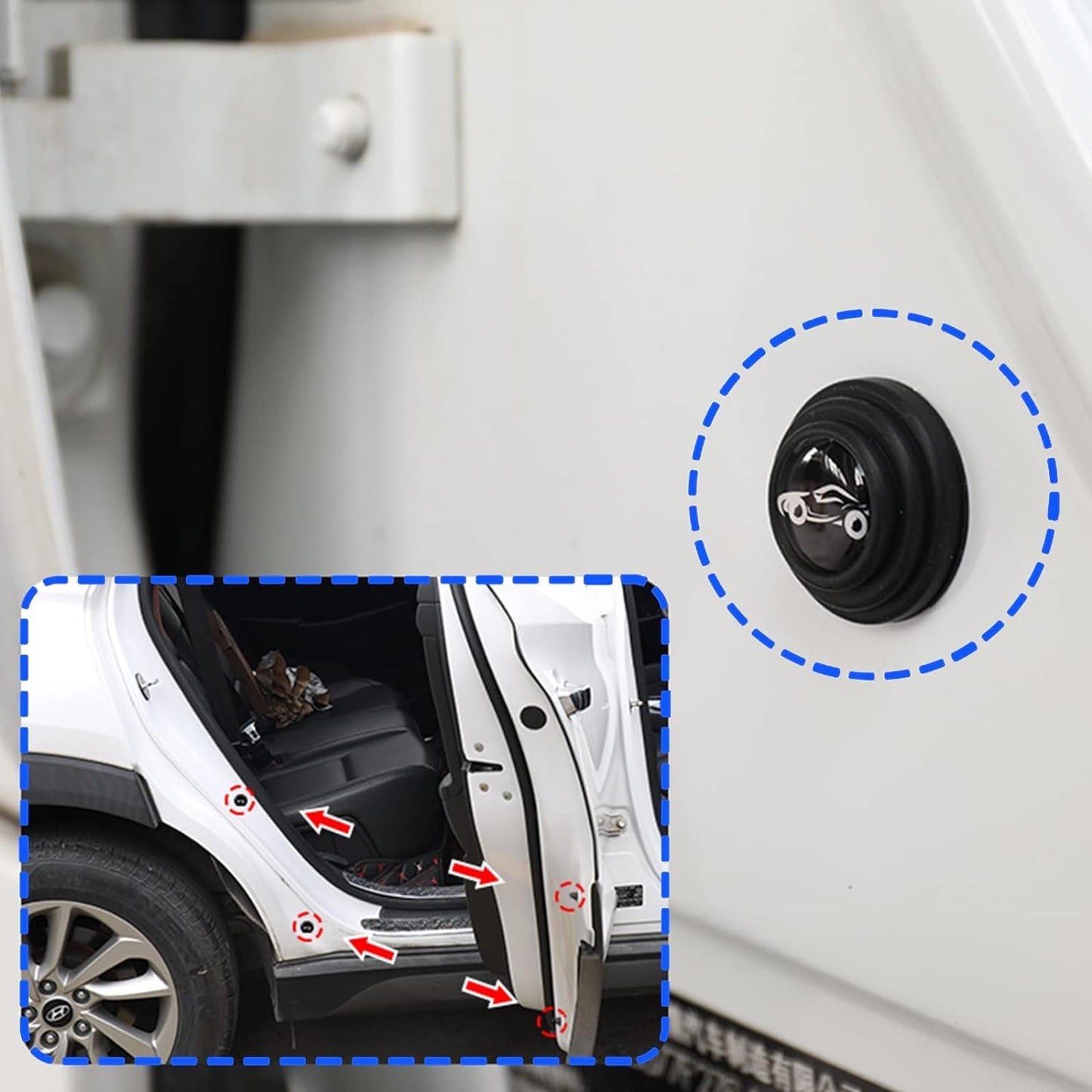 Car Door Shock Absorber Car Door Protection Sticker (100 Pcs Set) - Springkart 