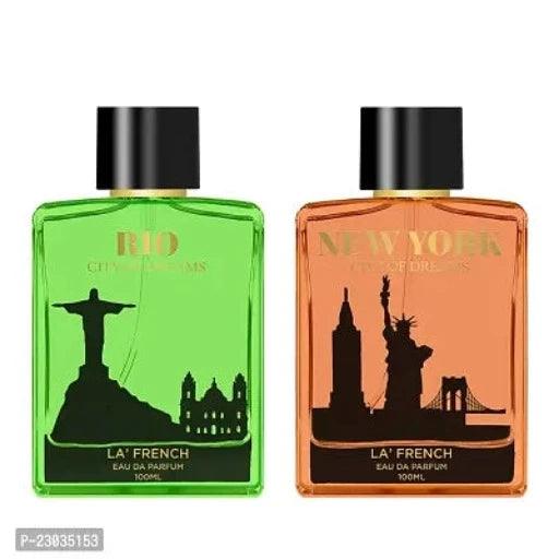 La French Rio And New York City of Dreams Perfume for women And men 100ml Pack of 2