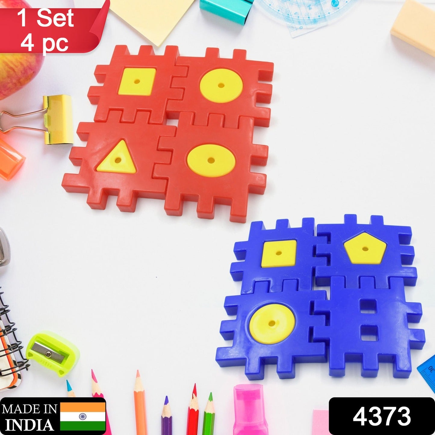 Colorful Digital Building Blocks Set - Educational Toys for Kids Aged 3-12, 4 Pc Set for Boys & Girls - Springkart 