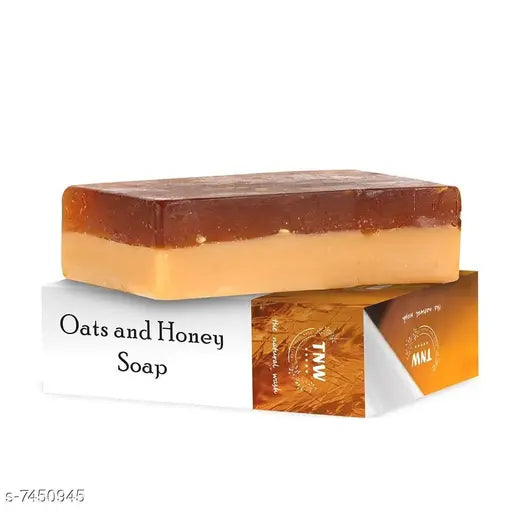 TNW - The Natural Wash Handmade Oats And Honey Moisturizing Soap For Blemish-Free Brighter Skin - 100 g