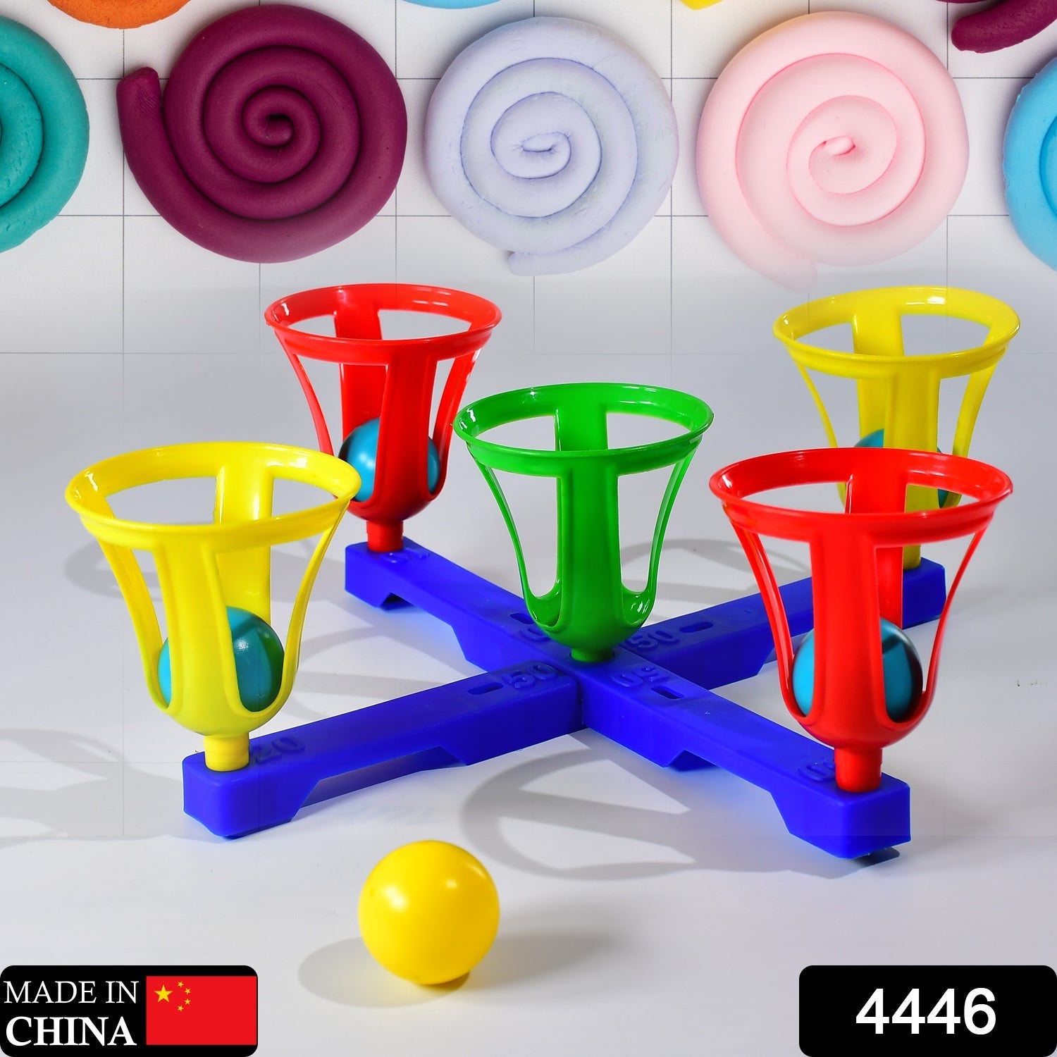 Baskets and balls fun toy for kids with 5 basket and 5 balls. - Springkart 