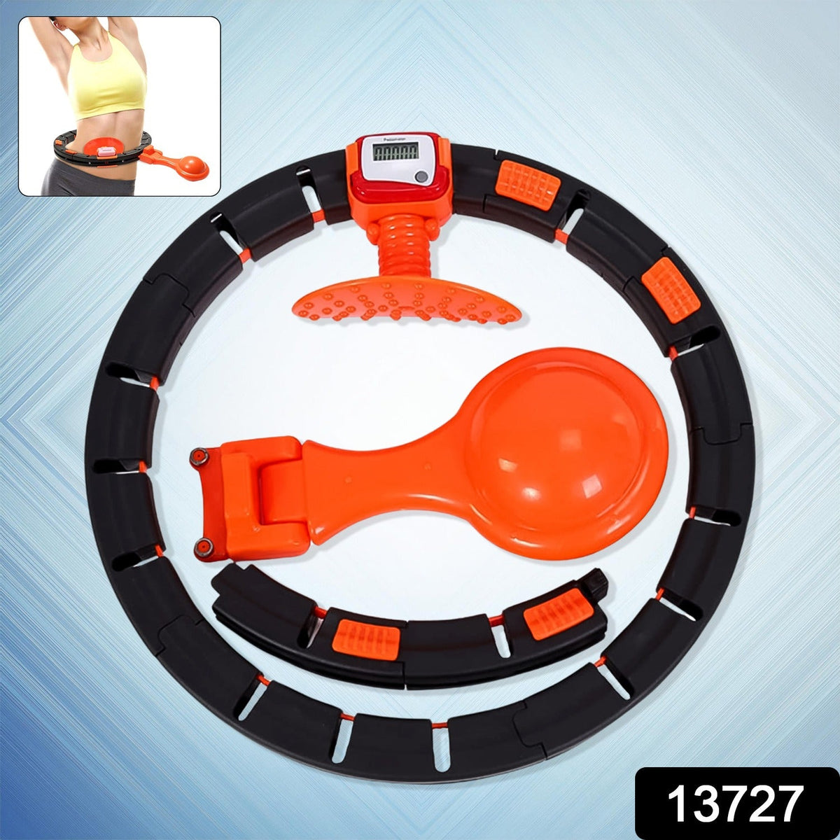 Smart Fitness Hula Hoops with Spinning Ball and Intelligent Counter (1 Pc / Loose) - Springkart 