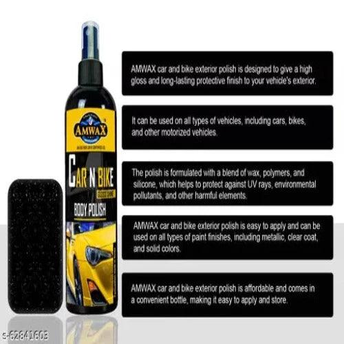 Amwax Car and Bike Body Polish / Car Polish / Bike Polish / Gloss Shine / universal / multipurpose (200ml) - Springkart 