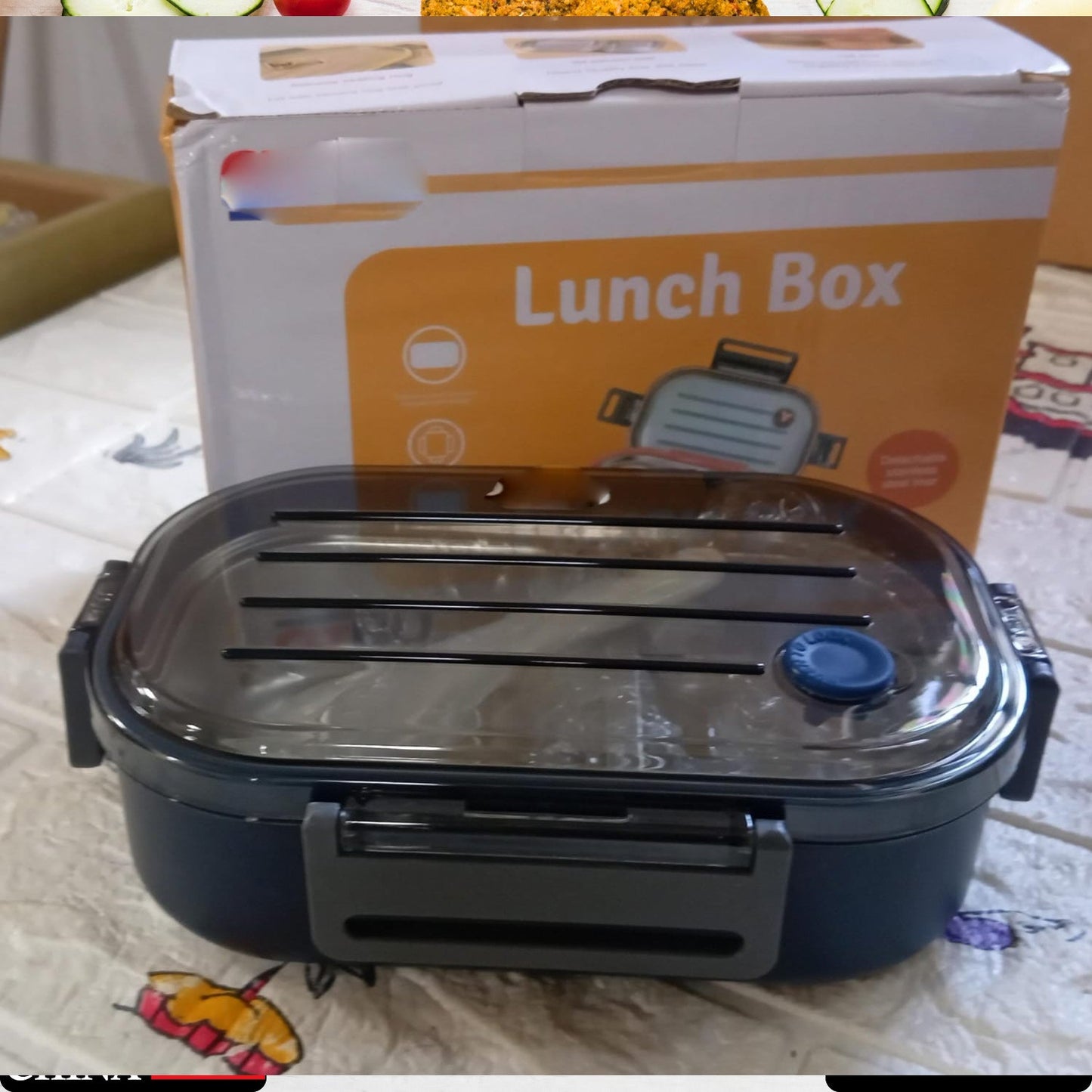 304 Stainless Steel Thermal Lunch Box Leakproof Food Storage Containers, 2-Compartment Lunch Box, Lunch Box for Boys, Girls, Kids, School & Office (500ML) - Springkart 
