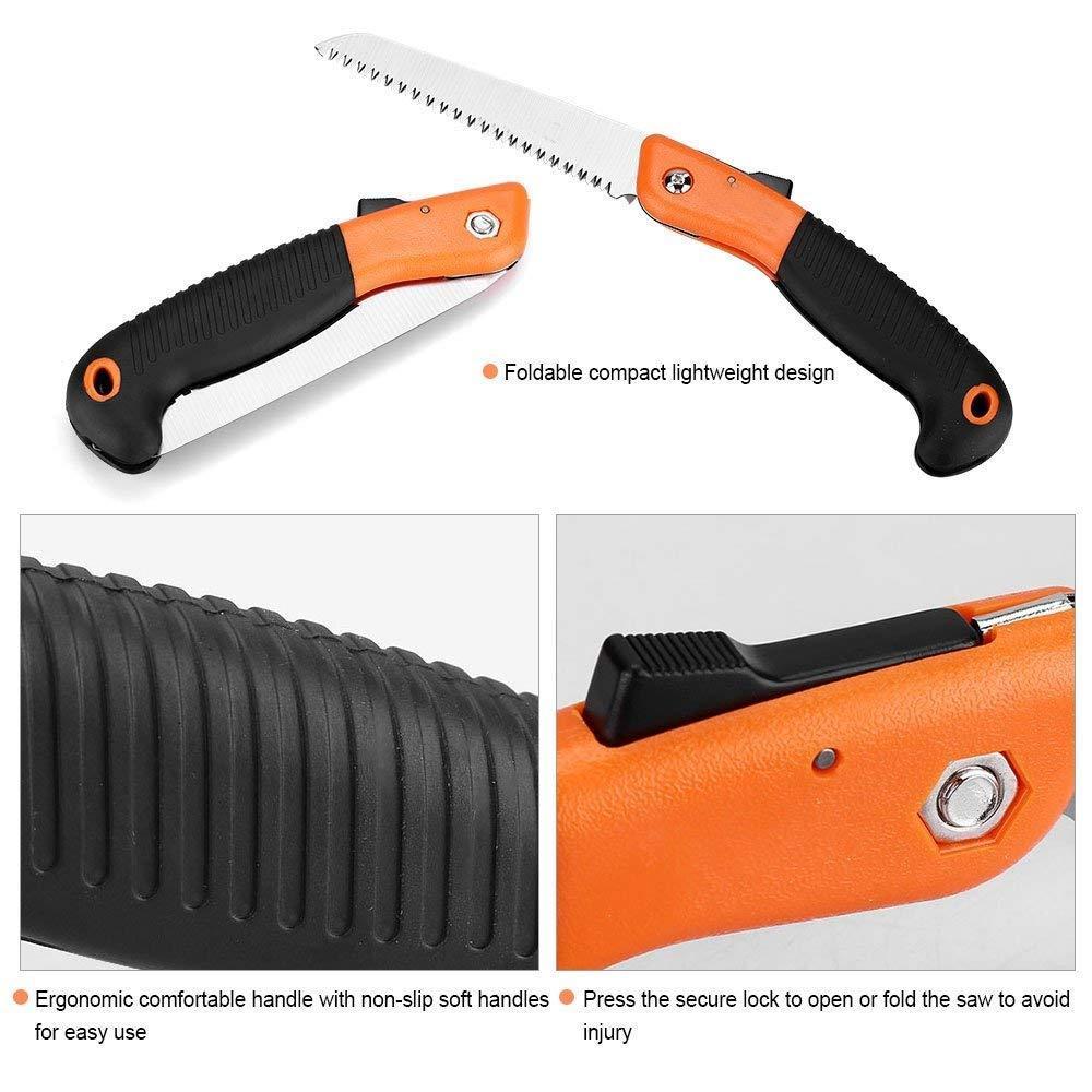 464 Folding Saw(180 Mm) For Trimming Pruning Camping. Shrubs And Wood - Springkart 
