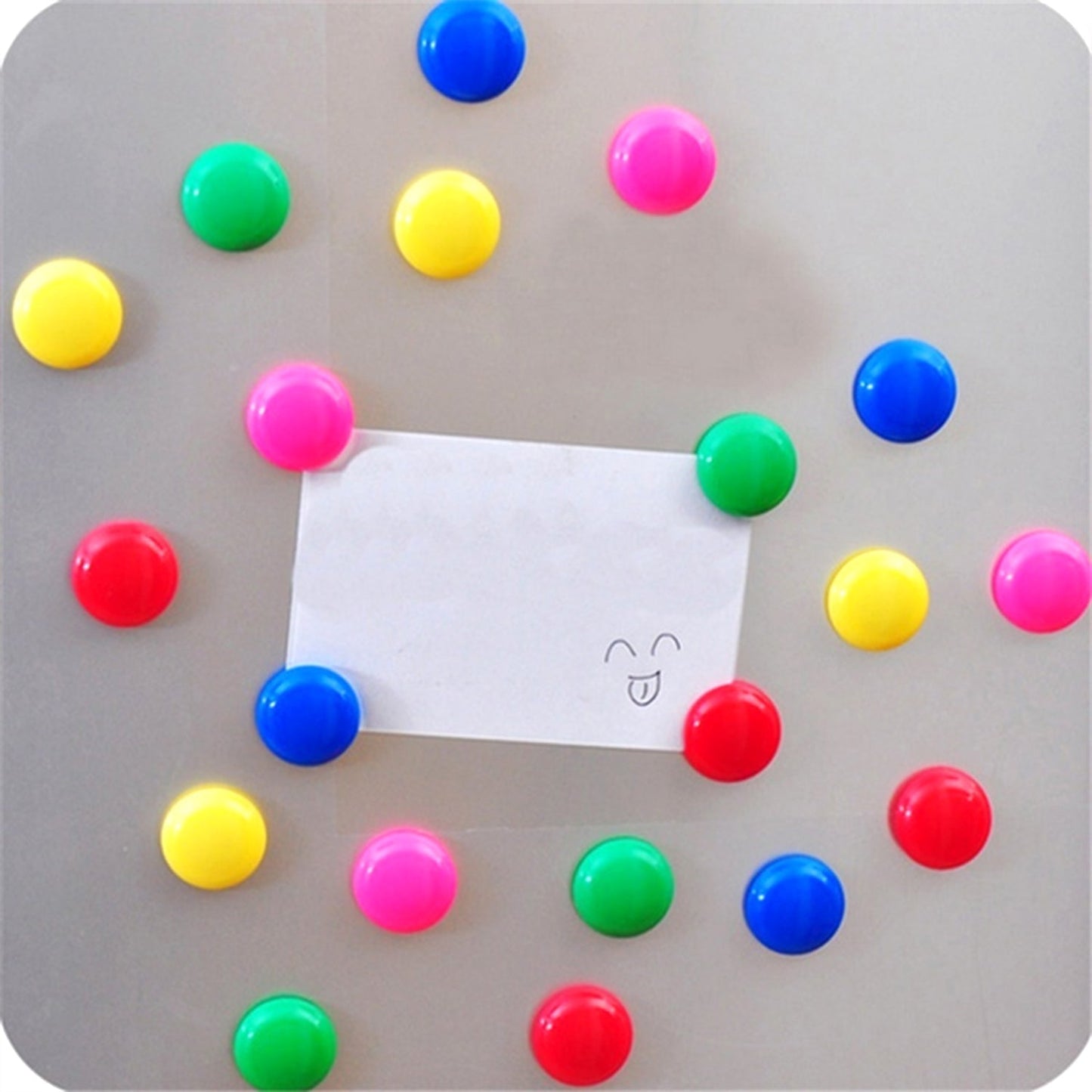 Colorful Board Magnets Circular Plastic Buttons - Springkart 