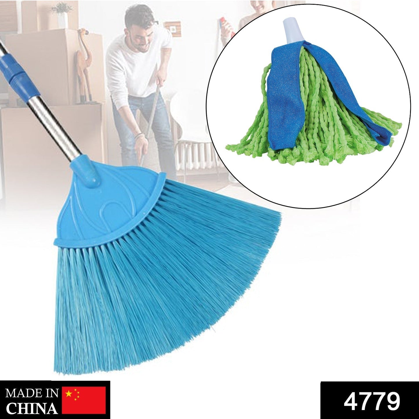 Ceiling Broom Fan for cleaning and wiping over dusty floor surfaces with effective performance. - Springkart 