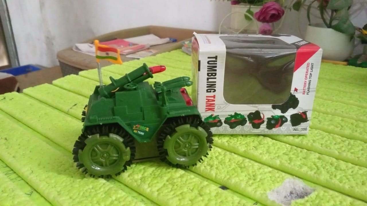 Children's Joy Tumbling Tank Toy Car - Springkart 