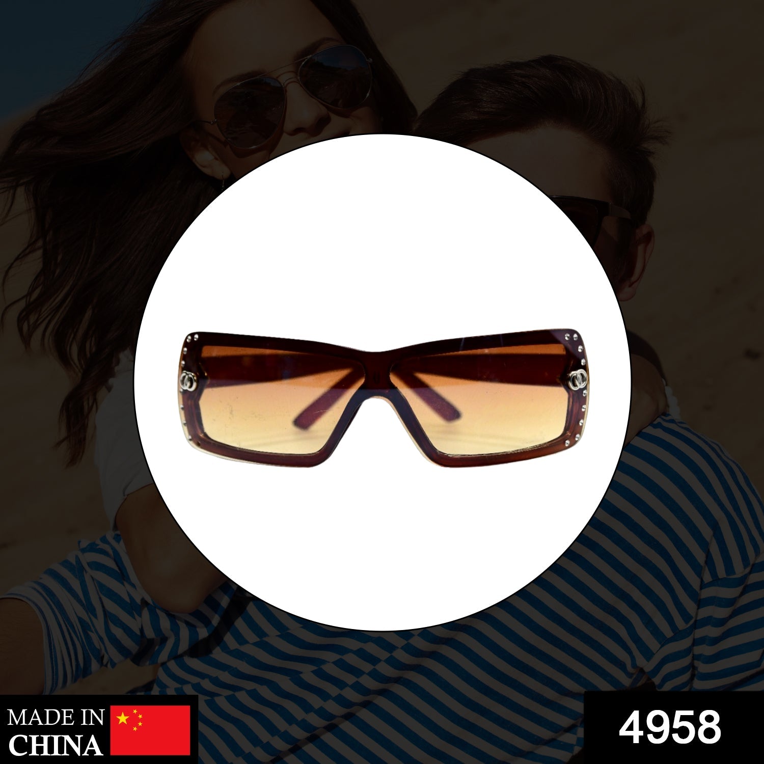 Retro Driving Sunglasses Vintage Fashion Frame (Moq - 3pc) - Springkart 