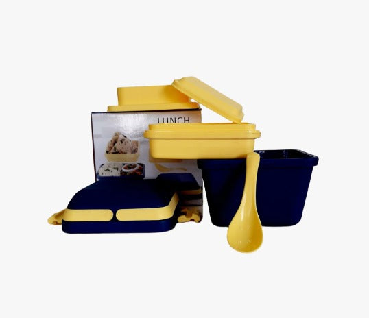 Airtight Lunch Box with Handle & Push Lock - Springkart 