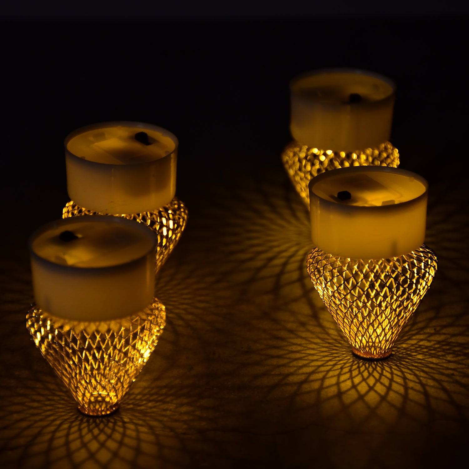 6551 12pcs Flameless And Smokeless Decorative Candles Acrylic Led Tea Light Candle For Gifting House Light For Balcony Room Birthday Christmas Festival Events Decor Candles (12 Pieces) - Springkart 