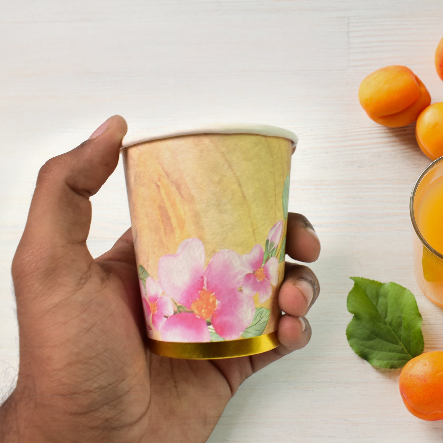 Disposable Paper Cups Disposable Tea Coffee Cups (3 Pcs Set Mix Color) - Springkart 