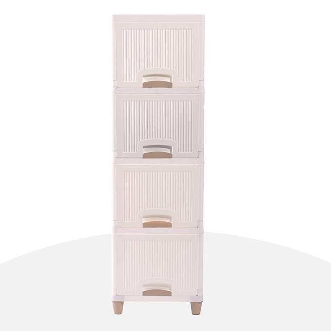 4-Layer Plastic Storage Drawer Cabinet – Multi-Purpose Organizer for Clothes, Toys & Essentials