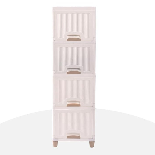 4-Layer Plastic Storage Drawer Cabinet – Multi-Purpose Organizer for Clothes, Toys & Essentials