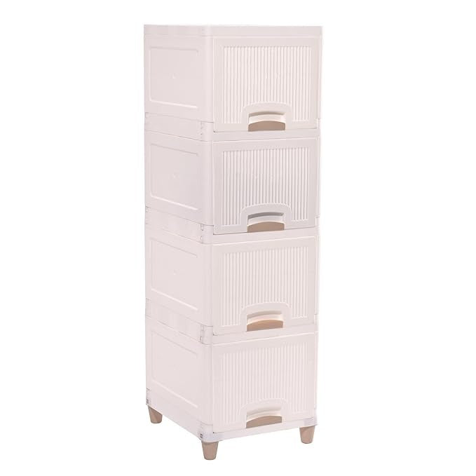 4-Layer Plastic Storage Drawer Cabinet – Multi-Purpose Organizer for Clothes, Toys & Essentials