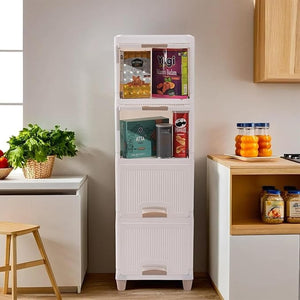 4-Layer Plastic Storage Drawer Cabinet – Multi-Purpose Organizer for Clothes, Toys & Essentials