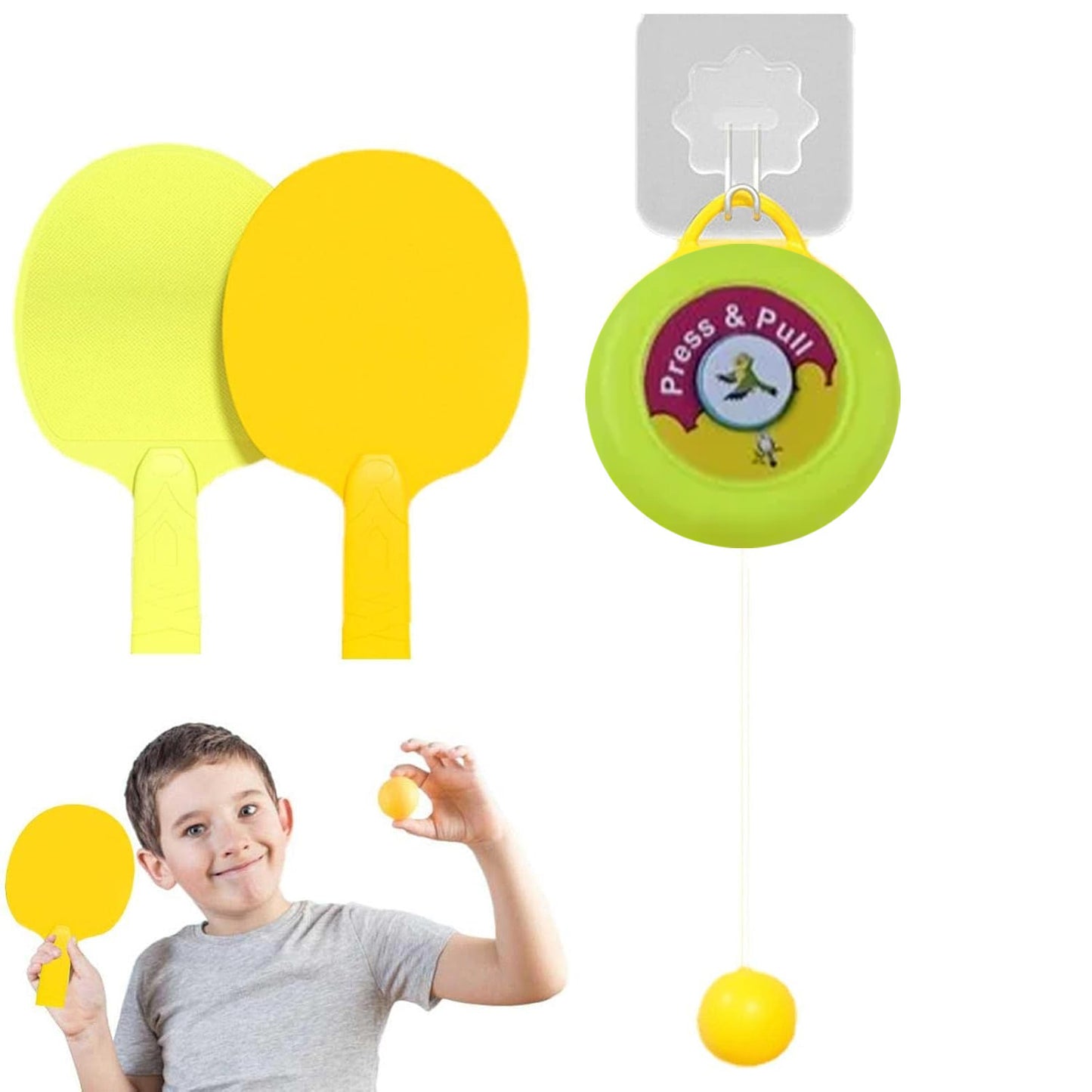 17640 Portable Indoor Hanging Table Tennis With Three Ball Table Tennis Self Training Set - Springkart 