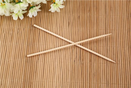 Camping Wooden Color Bamboo BBQ Skewers Barbecue Shish Kabob Sticks Fruit Kebab Meat Party Fountain Bamboo BBQ Sticks Skewers Wooden (20cm) - Springkart 