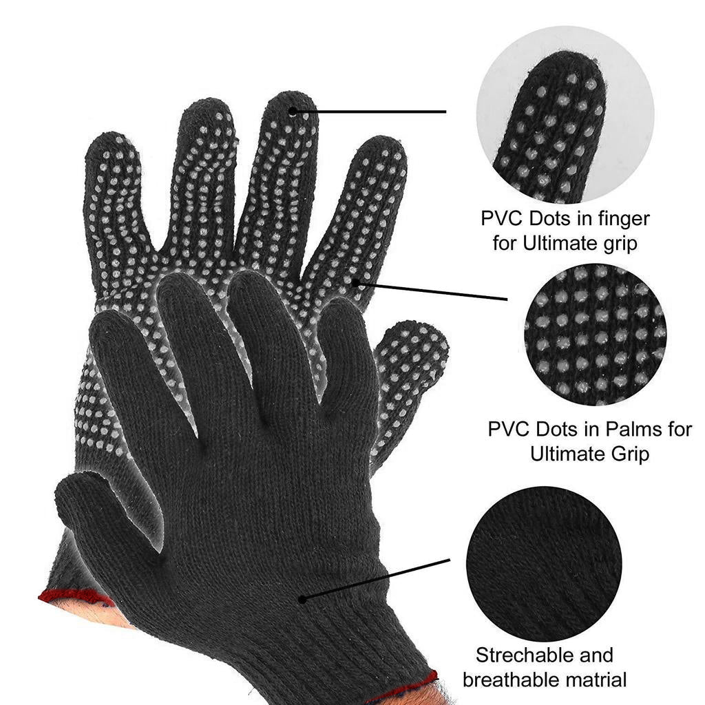 Cotton Polyester Mens Work Gloves - Springkart 