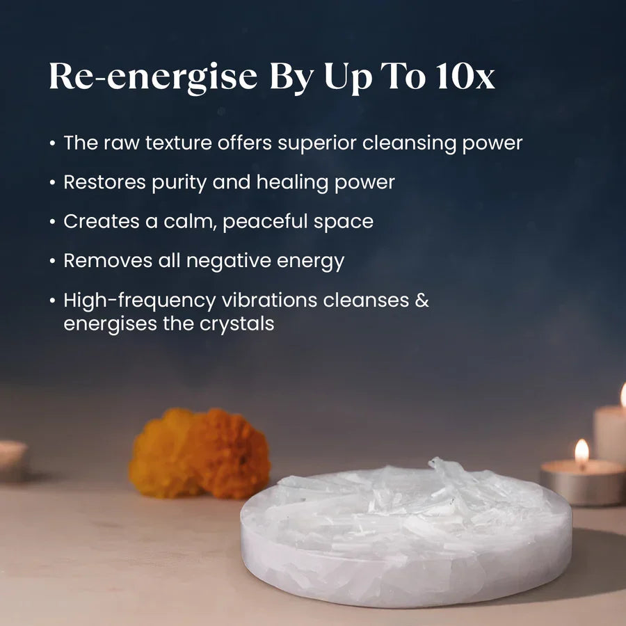 OM Pyrite Wealth Combo with FREE Raw Selenite Plate