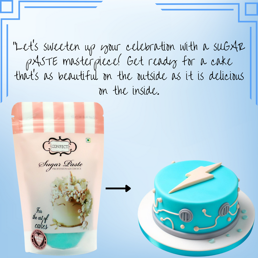 Electric Blue Fondant | Edible Sugarpaste 250 Gm