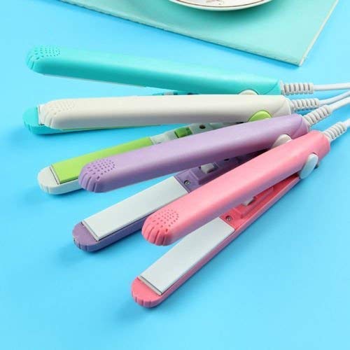 Beauty and Personal Care Professional Ceramic Plate Mini Hair Styler Straightener and Curler - Springkart 