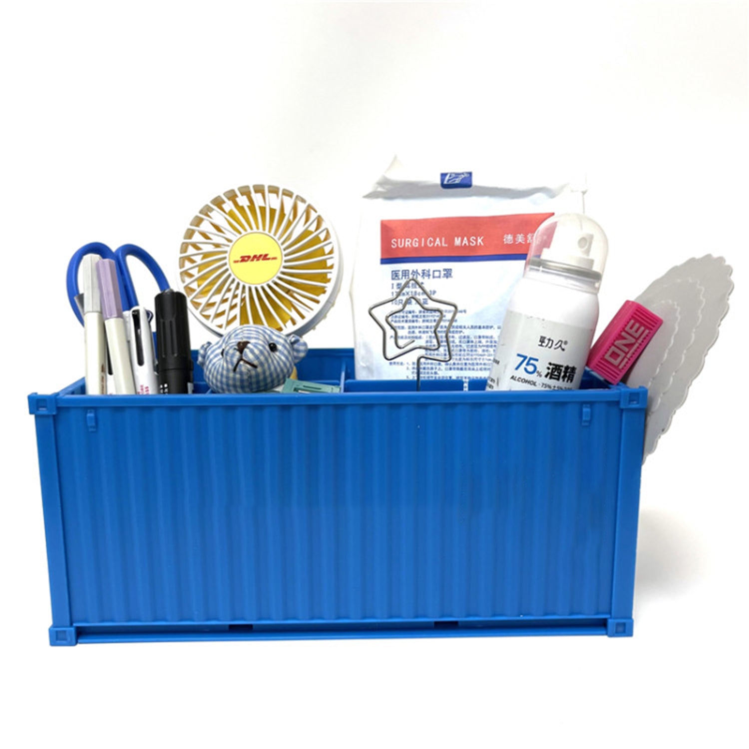 Shipping Container Pen Holder Shipping Container Model Pen Name Cardholder Simulated Container Model For Business Gift - Springkart 