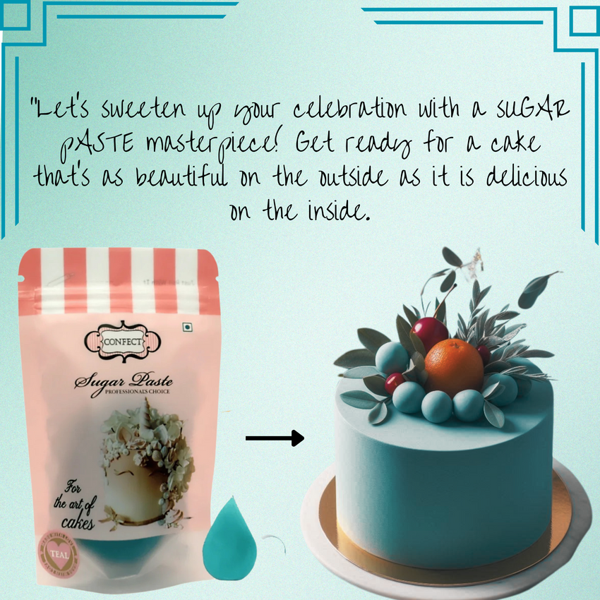 Teal Fondant | Edible Sugarpaste 250 Gm