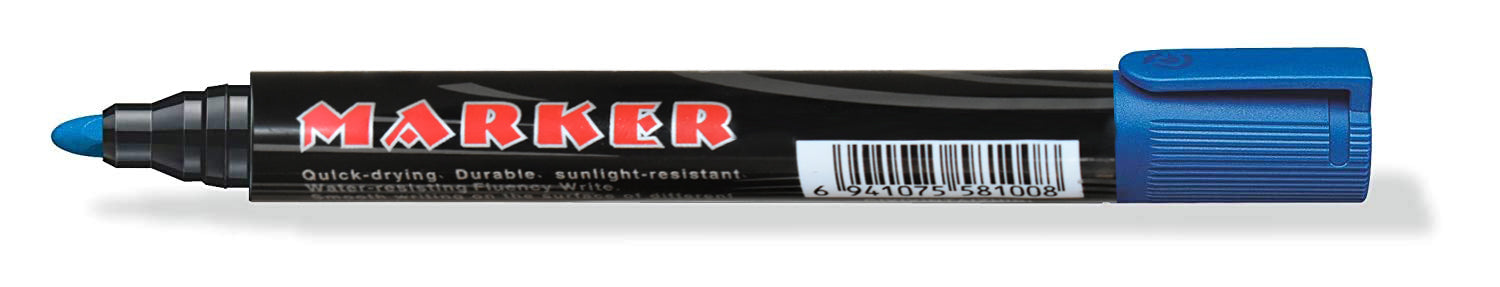 Blue Permanent Markers for White Board (Pack Of 12) - Springkart 