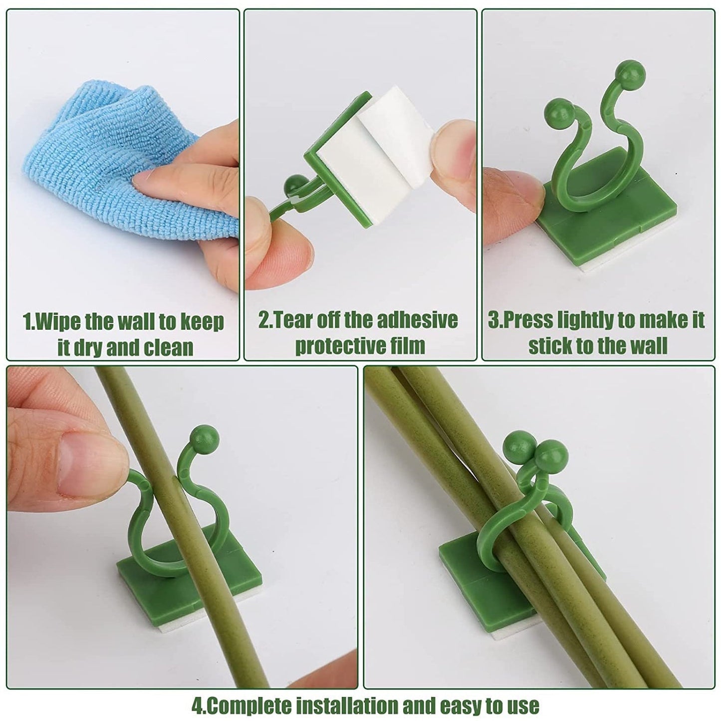 30pcs wall Plant Climbing Clip widely used for holding plants and poultry purposes and all (Box/30 Pcs Set) - Springkart 