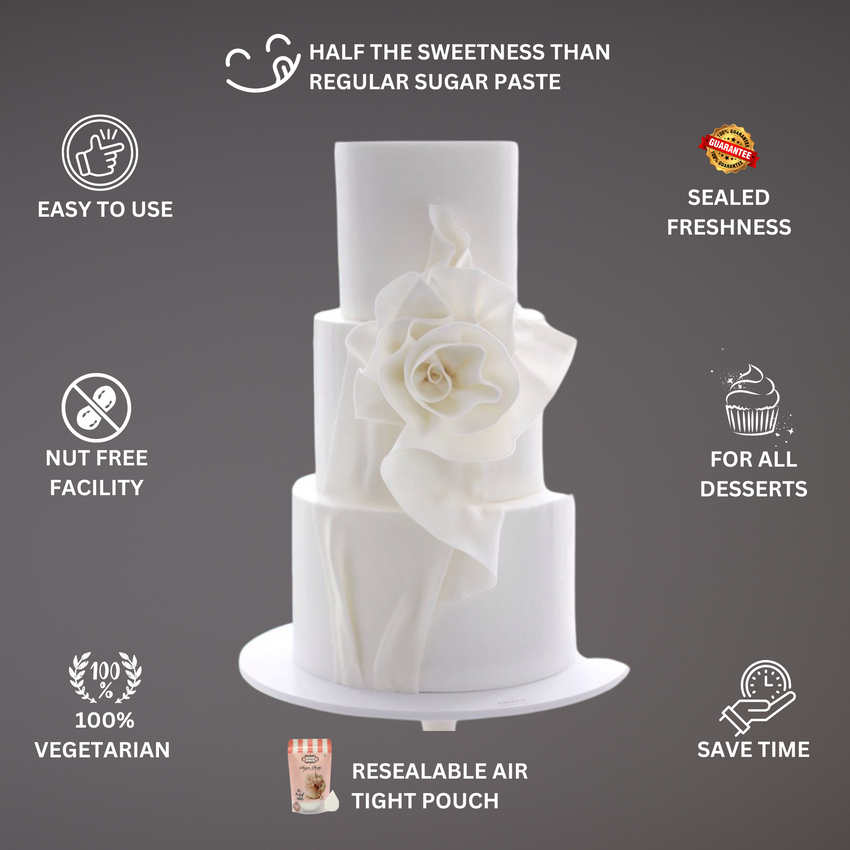 White Fondant | Edible Sugarpaste 250 Gm