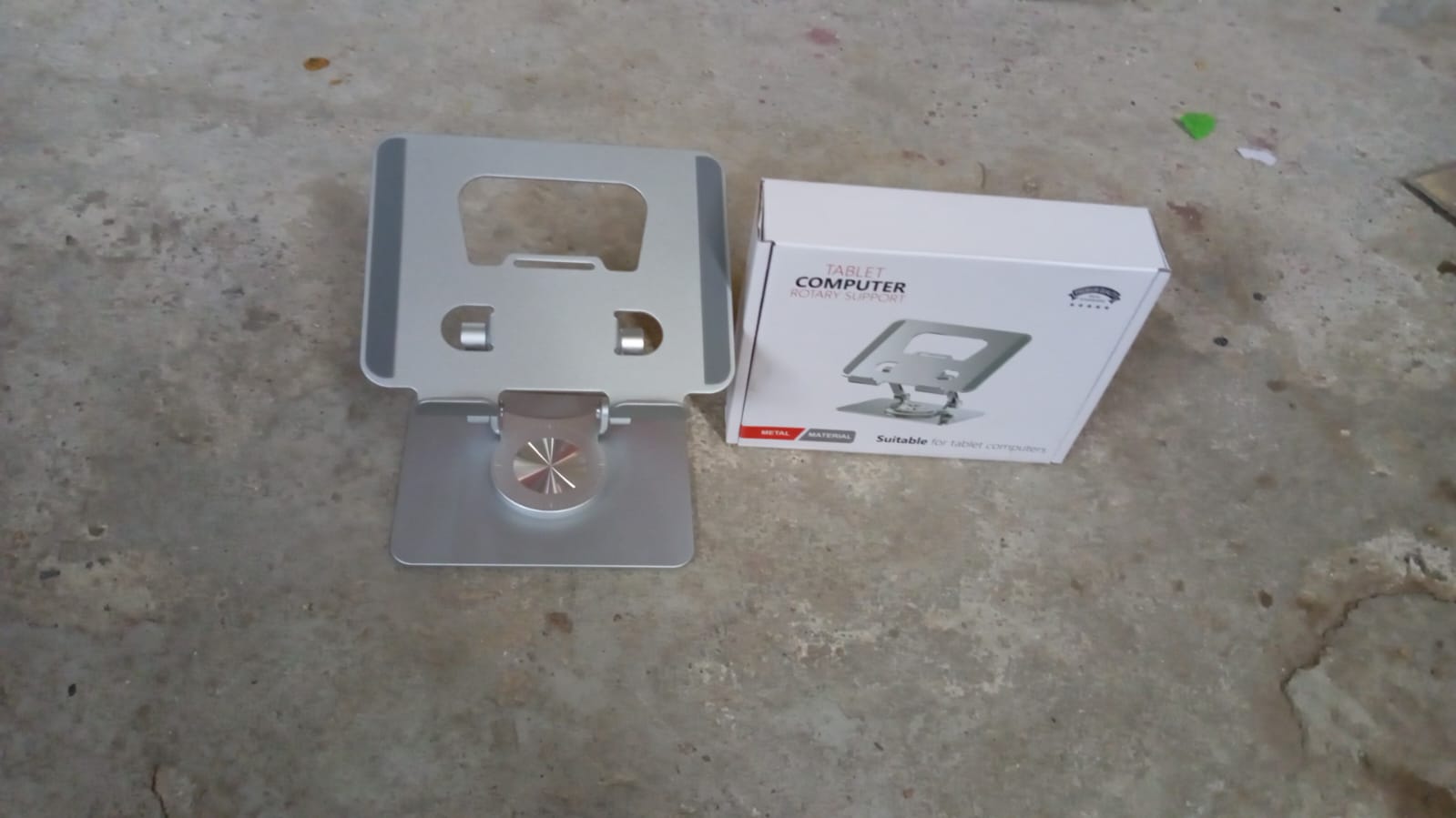 Aluminum Alloy 360°Rotating Bracket, Adjustable Tablet Stand, Portable Foldable Ergonomic Tablet Support - Springkart 
