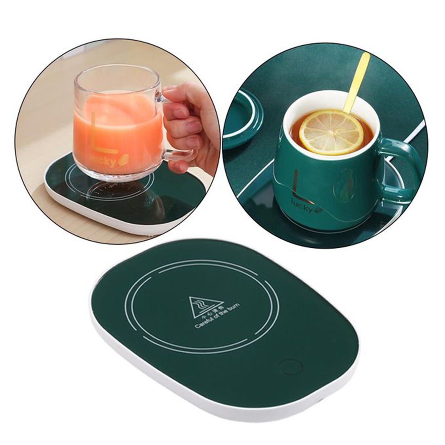 Coffee Mug Warmer For Having Coffee Along With The Warmer That Keeps It Hot. - Springkart 