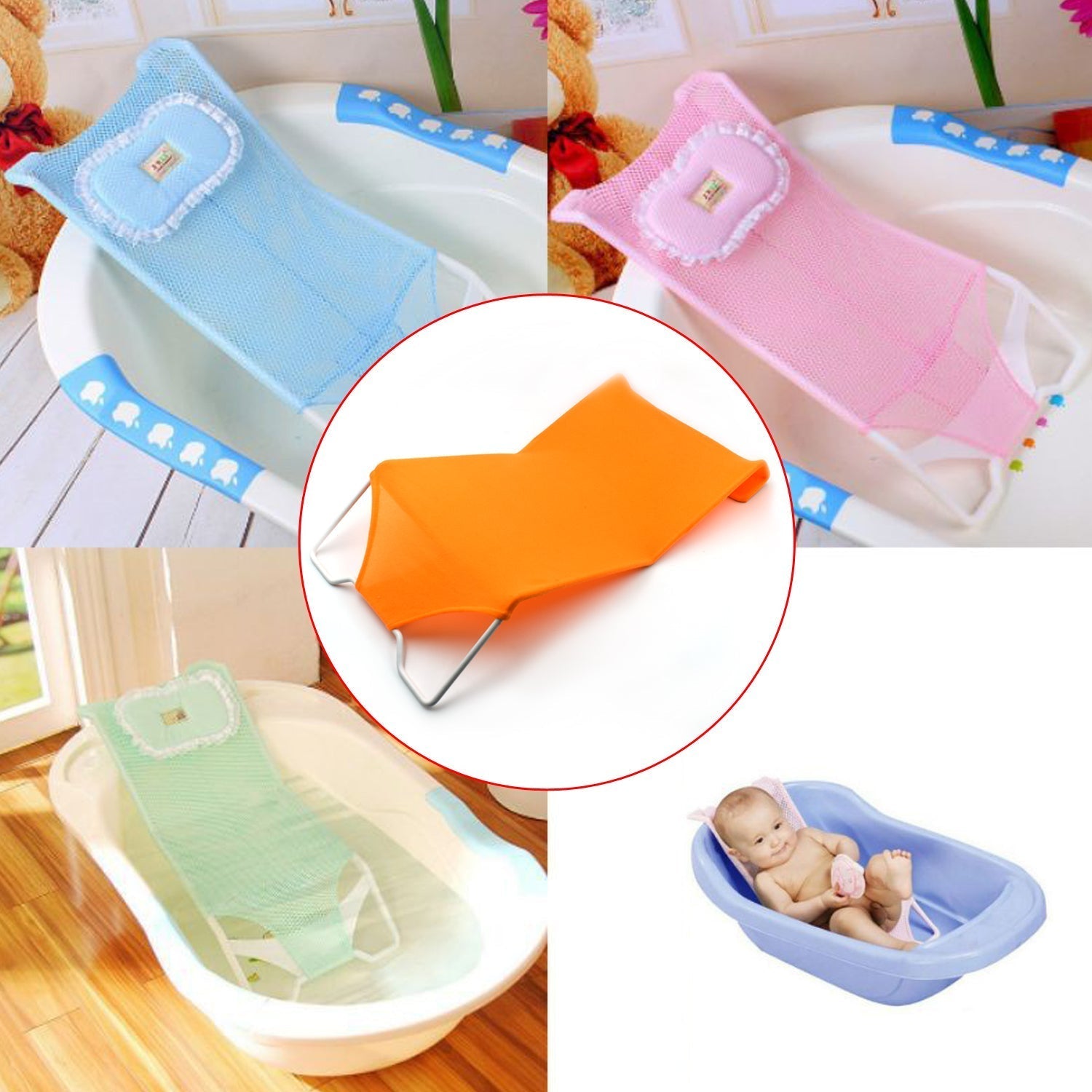 Baby Shower Seat Bed used in all household bathrooms for bathing purposes etc. - Springkart 
