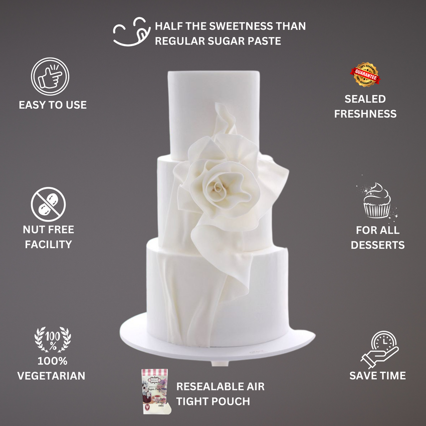 White Fondant | Edible Sugarpaste 1 Kg