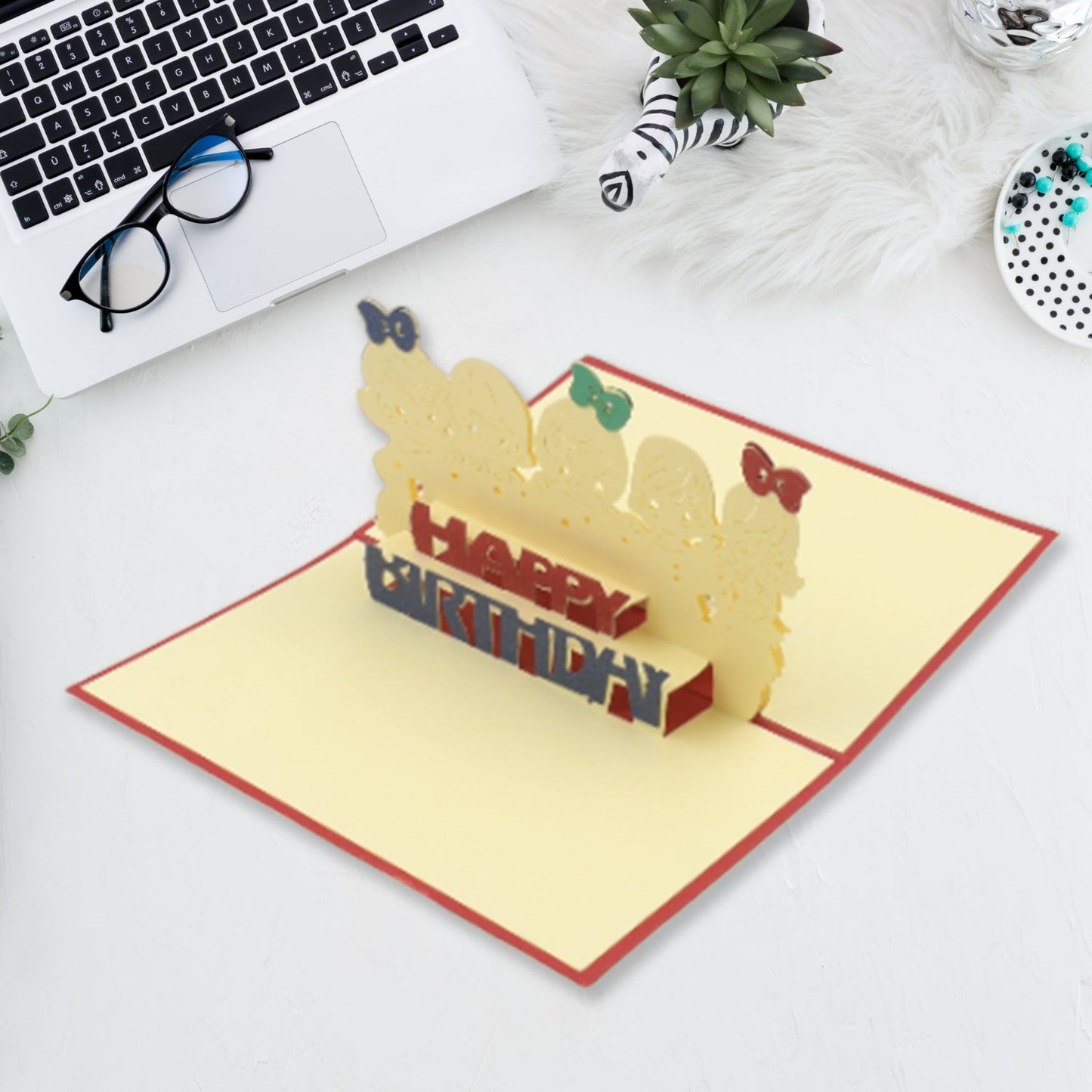 3D Pop-Up Greeting Card (1 Pc): Birthday - Springkart 