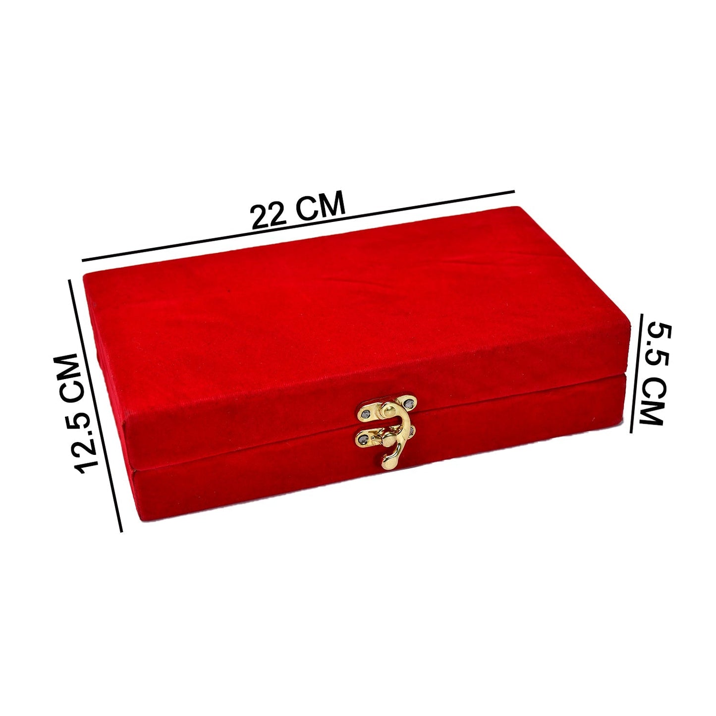 Silver Plated 2 Bowl 2 Spoon Tray Set Brass with Red Velvet Gift Box Serving Dry Fruits Desserts Gift, Bartan - Springkart 