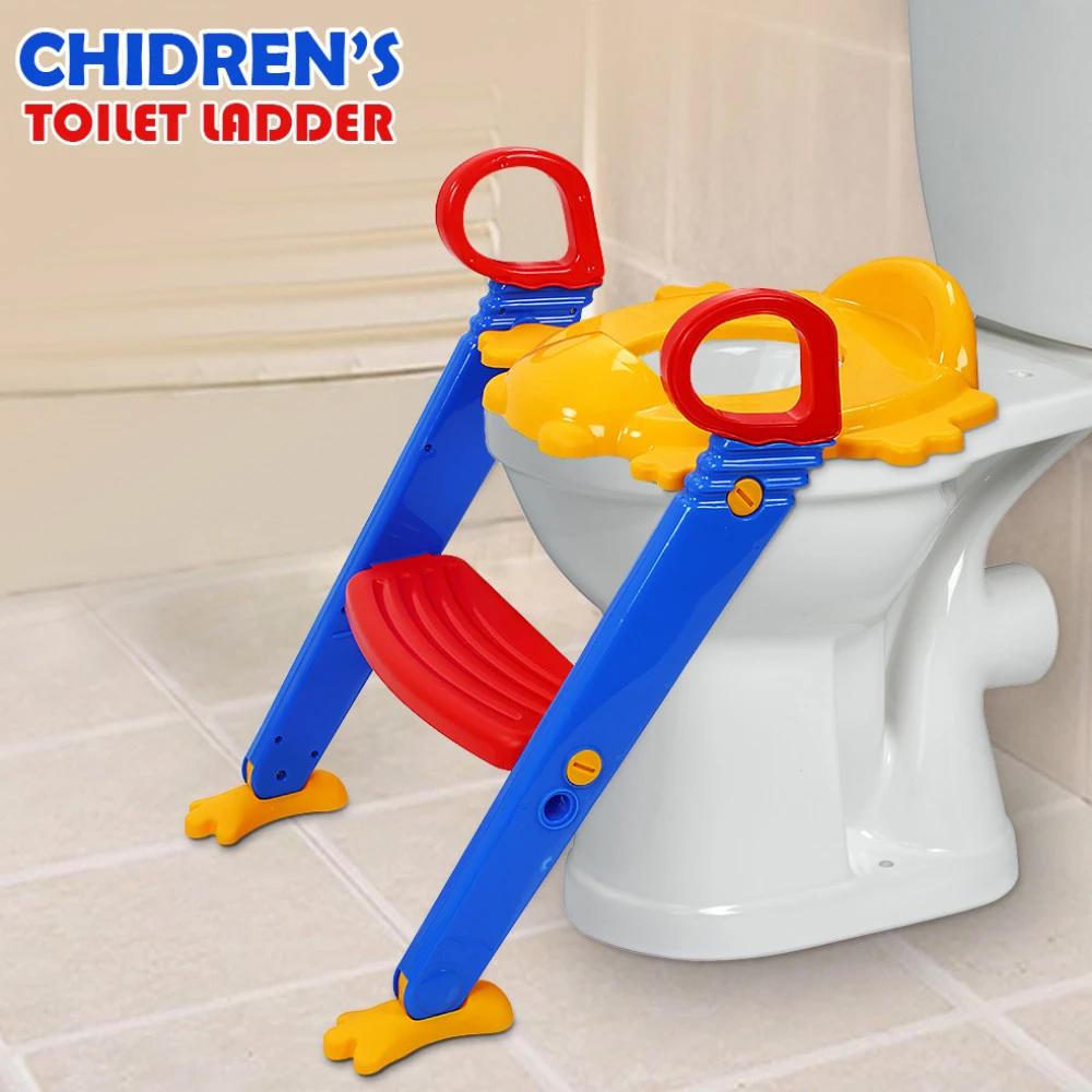 3 in 1 Kids / Toddler Potty Toilet Seat with Step Stool Ladder (Multicolour) - Springkart 