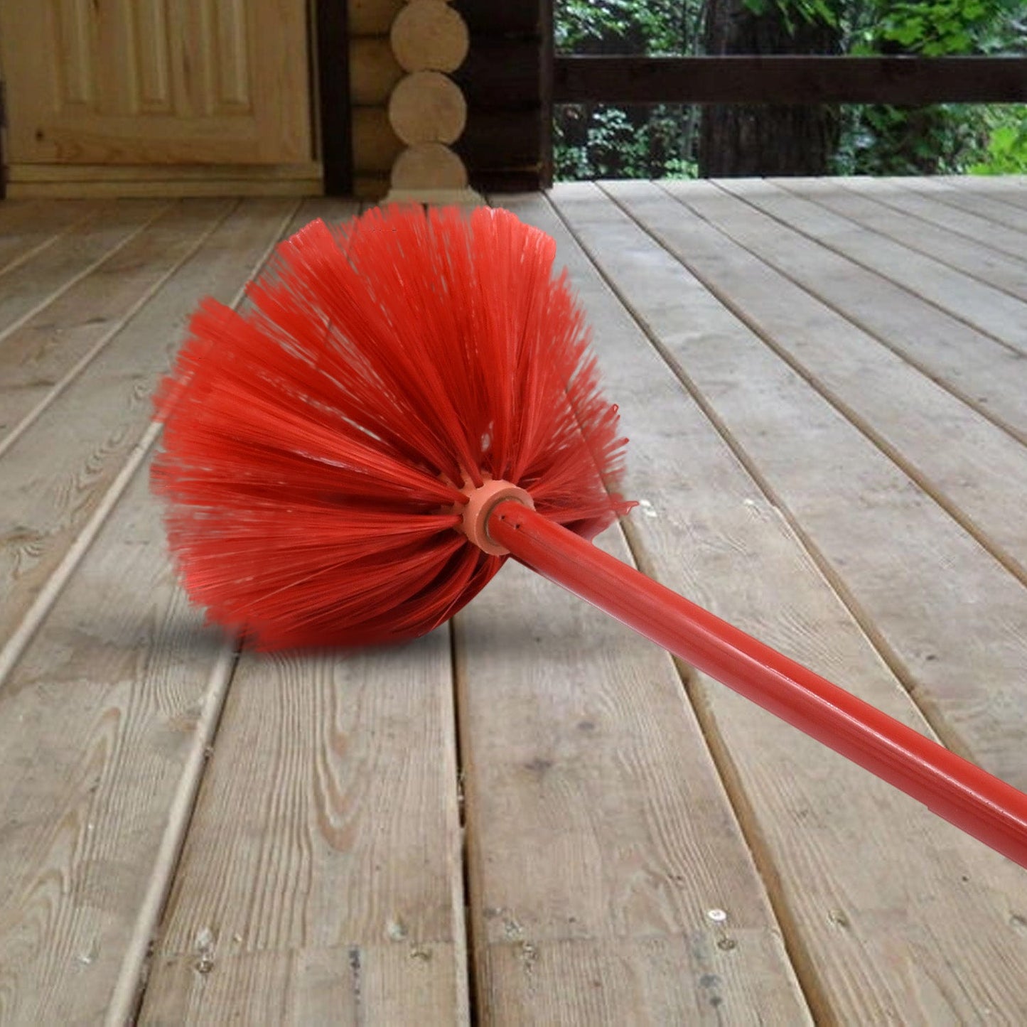 Cobweb Brush With Metal Strong Long Extendable Handle for Dusting, Ceiling Cobweb Cleaning, Brush for Lights, Fans & Webs Cleaning for Home / Kitchen (90 Inch / MOQ :- 6 Pc) - Springkart 