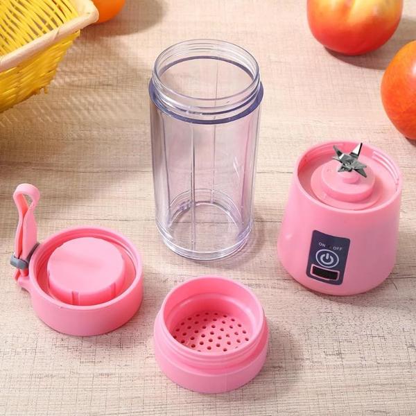 Multi-Purpose Portable USB Electric Juicer 6-Blades, Protein Shaker, Blender Mixer Cup (380 ML) - Springkart 