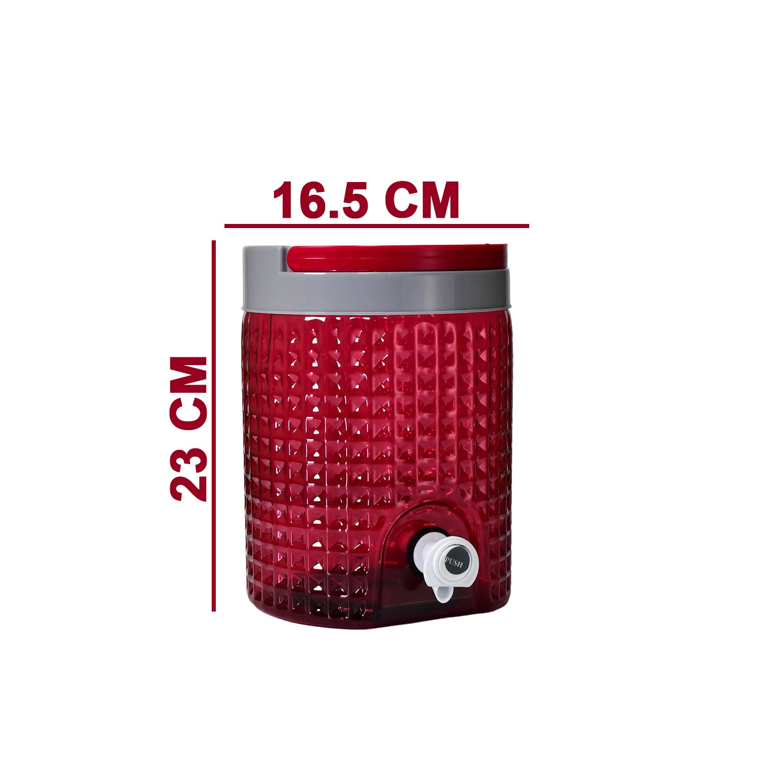 Diamond cut design plastic water jug to carrying water and other beverages. (4500Ml) - Springkart 