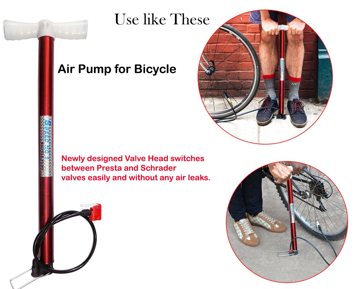 Multipurpose Air Pump (Use for Car ,Bicycles ,Scooters ,Balls, Bikes) (MOQ :- 6 Pc) - Springkart 