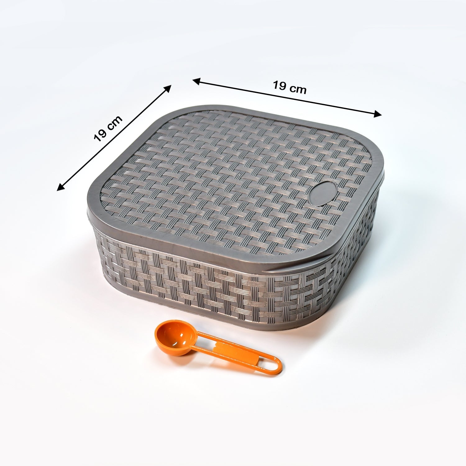 Masala Box for Keeping Spices, Spice Box for Kitchen, Masala Container, Plastic Wooden Style, 7 Sections (Multi Color). - Springkart 