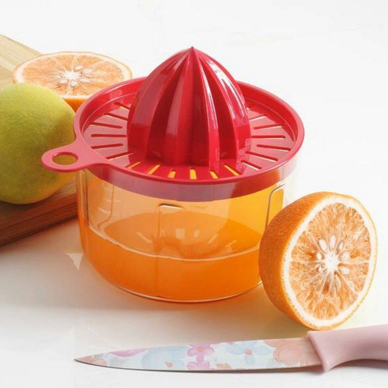 Ganesh Easy Pull 3-in-1 Plastic Chopper (650ml, 125mm, Red) - Springkart 